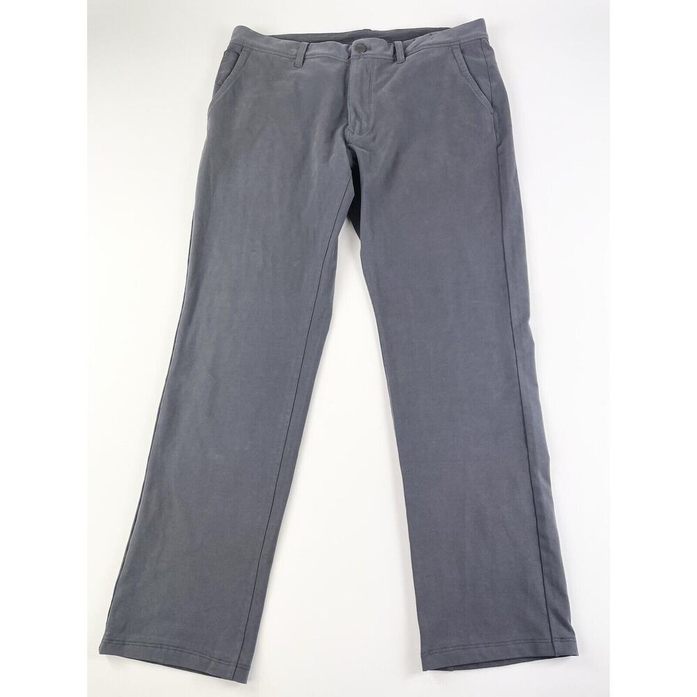 Good Man Brand Chino Pants Size 36 Gray Cotton Blend Stretch Casual